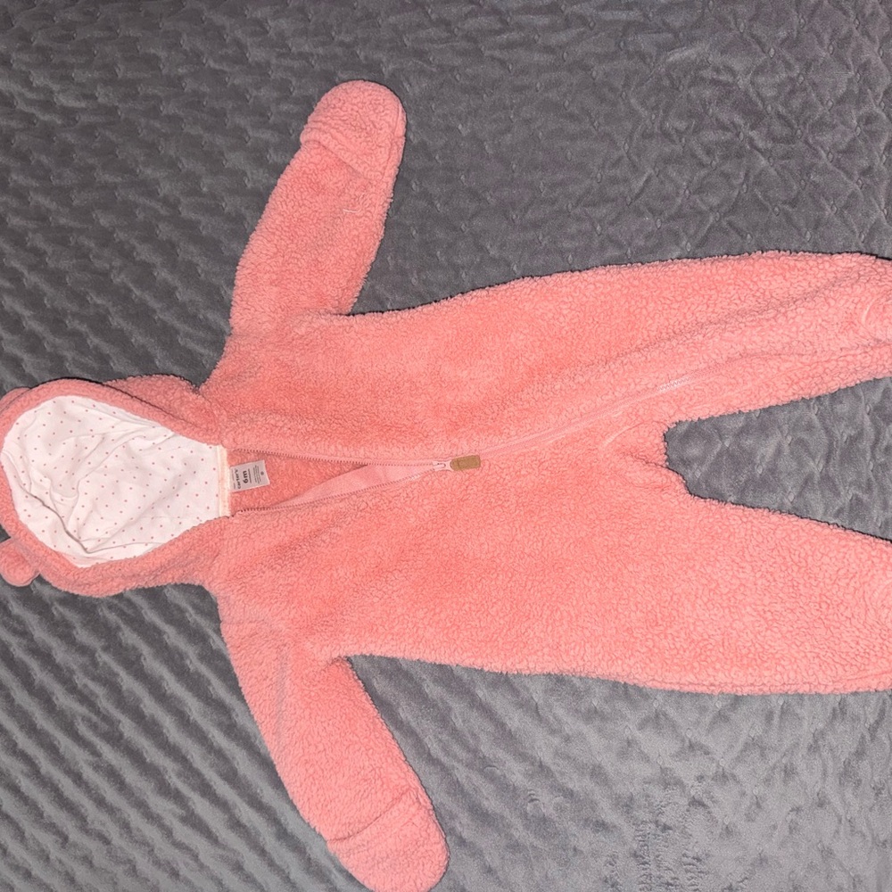 Carter's Soft Pink Baby Footie